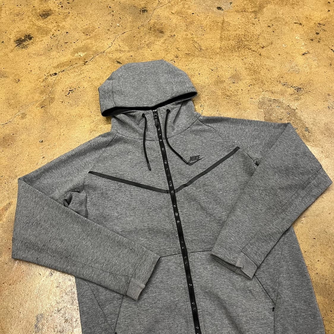 [정품/L,100] 나이키 테크 플리스 후드집업 그레이 b19 상품이미지1
