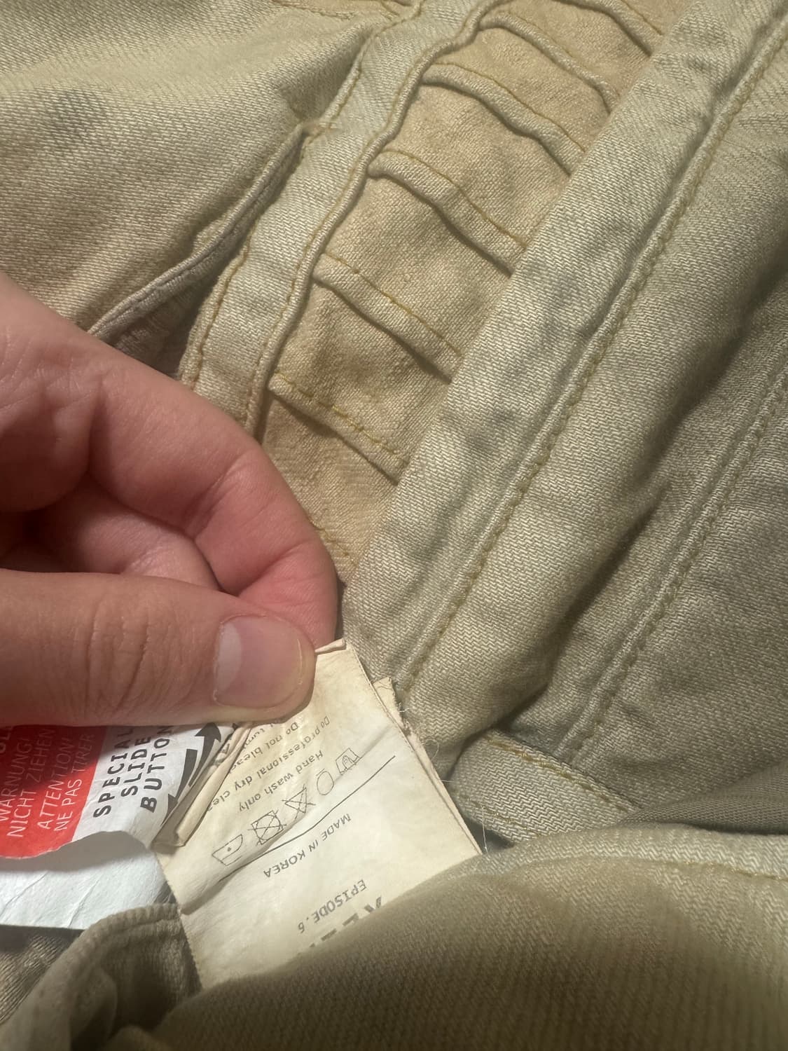 [S] 엑슬림 xlim ep6 06 트라우저 팬츠 샌드베이지 상품이미지2