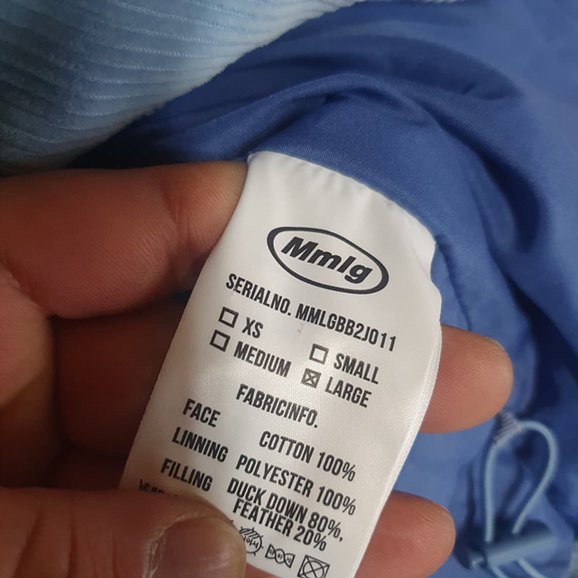 엠엠엘지 패딩 L 상품이미지4