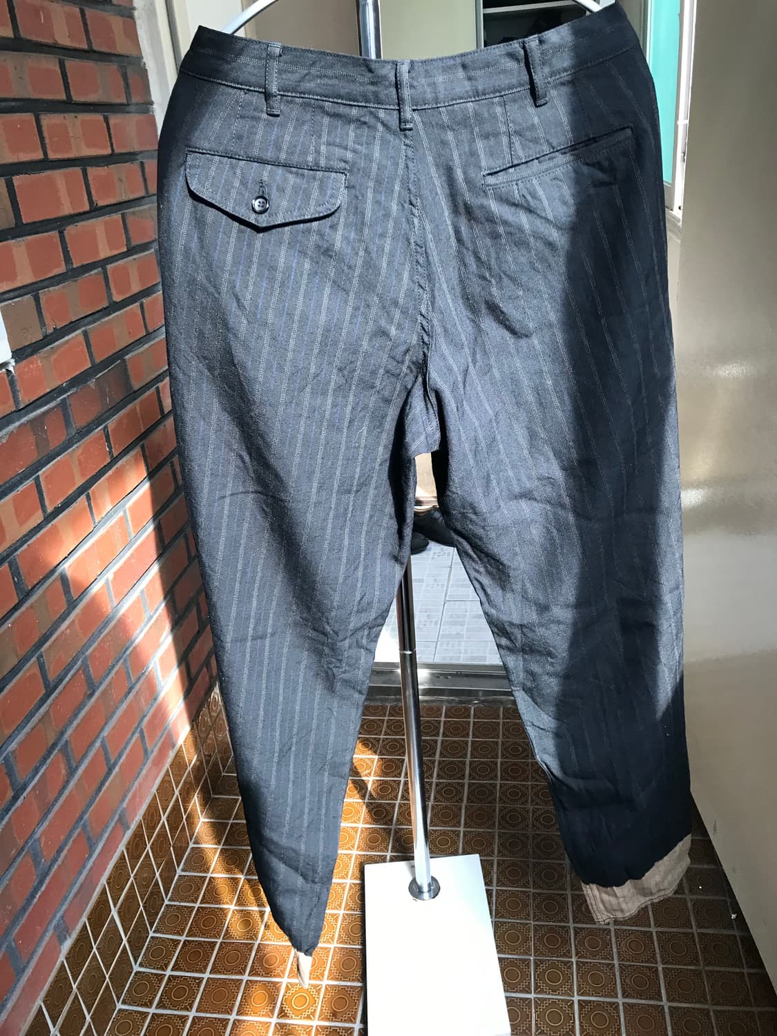 꼼데가르송 옴므 플러스 에버그린 스트라이프 팬츠 상품이미지2