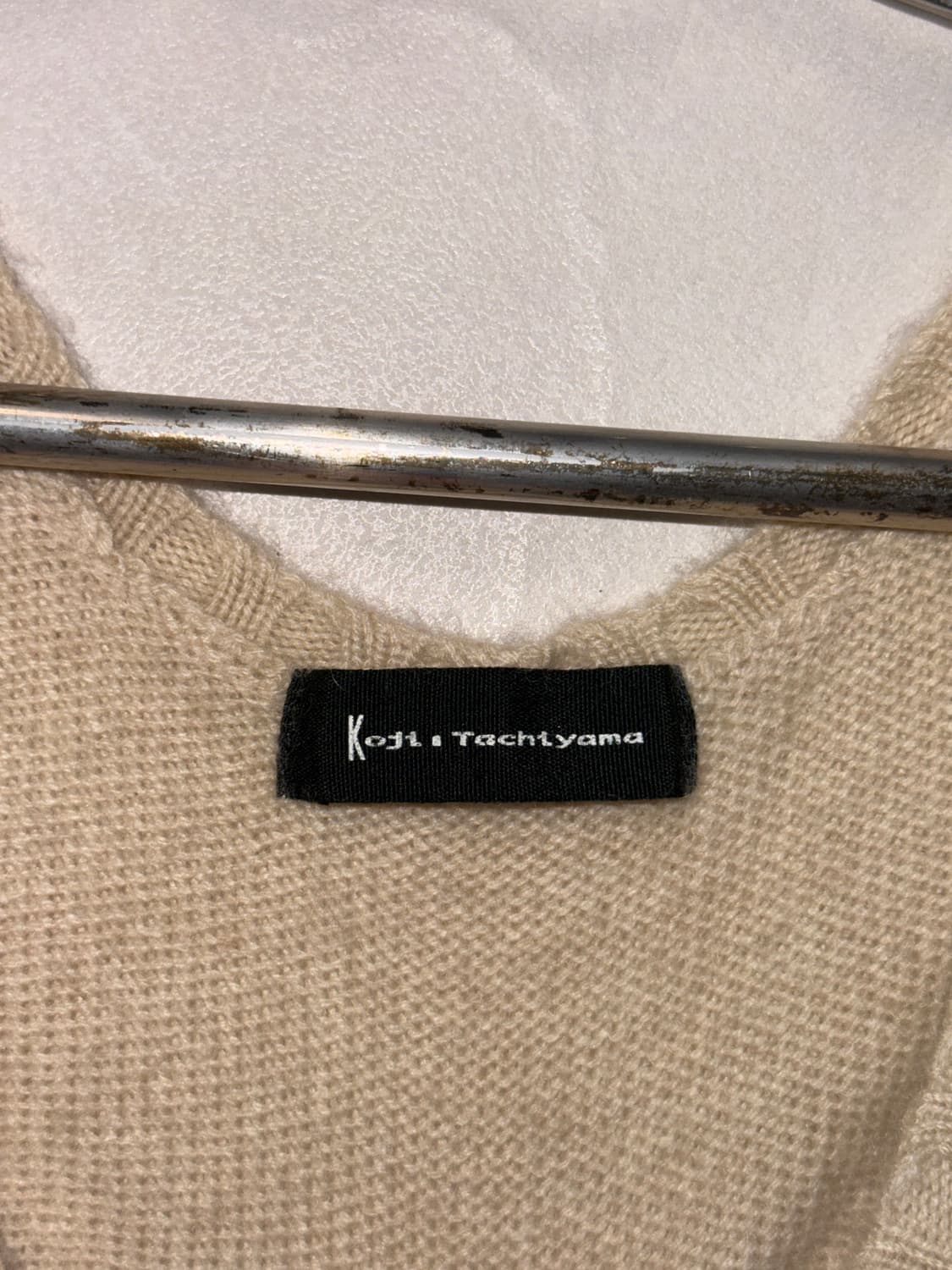 Koji Tachiyama cashmere laceup vest 상품이미지7