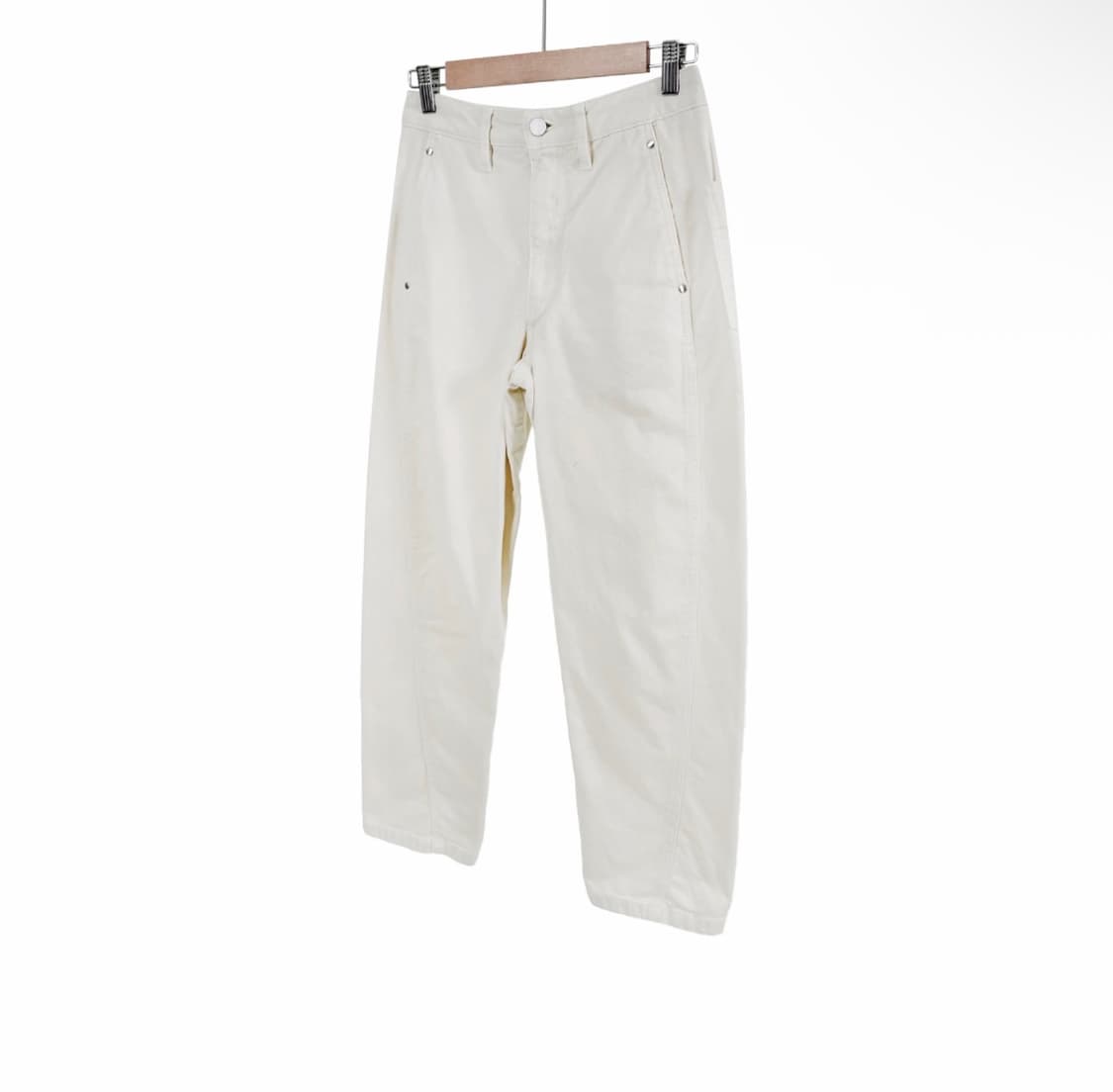 [34] 르메르 여성 파이브 포켓 트위스트 워크웨어 데님 팬츠 아이보리 상품이미지2