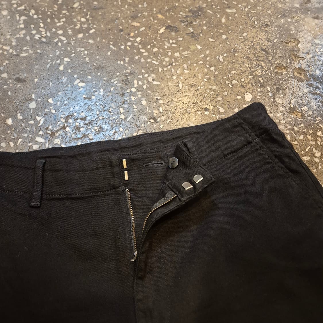 36인치 블랙 면 와이드팬츠  상품이미지5