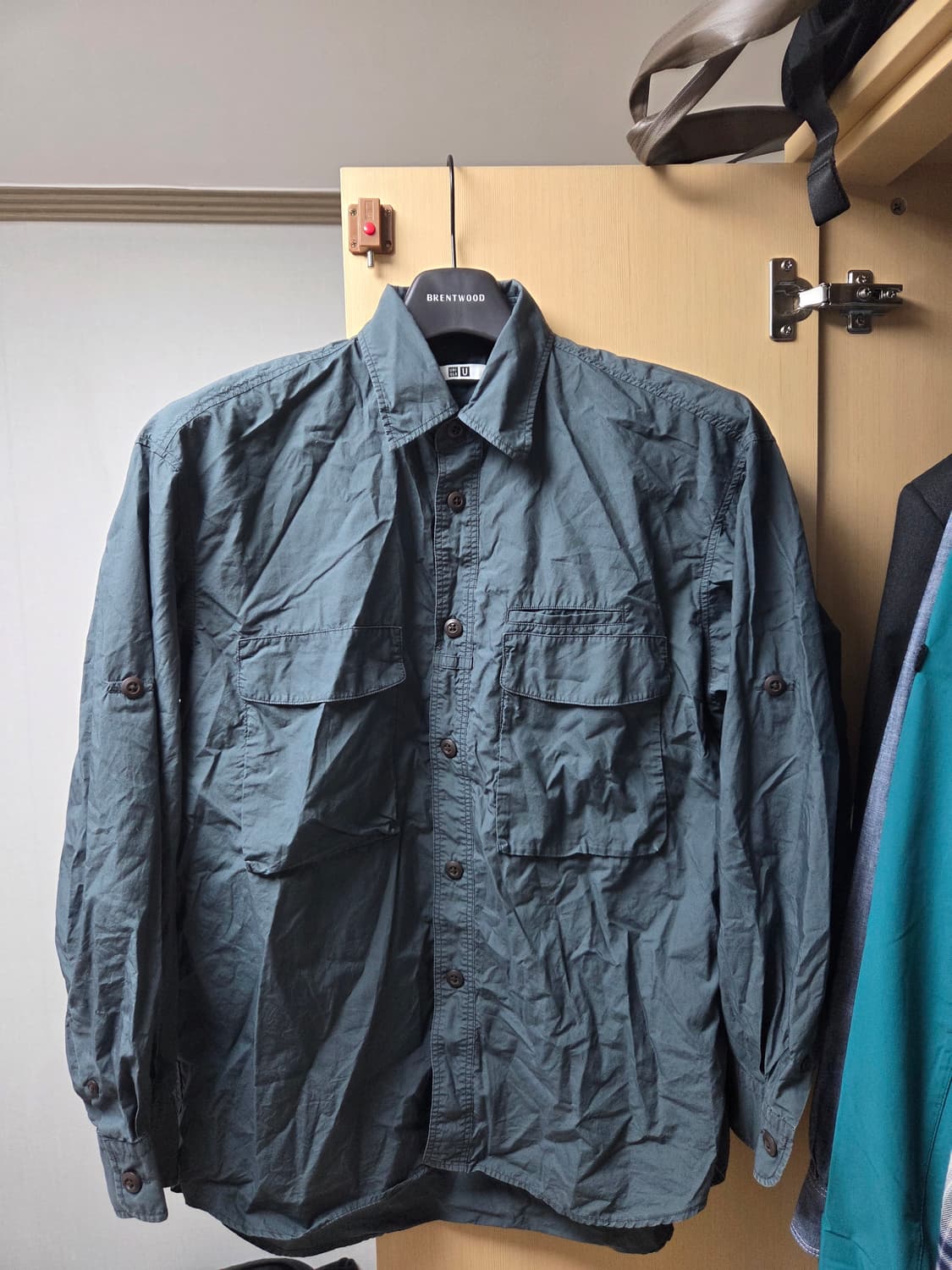 유니클로 U 젠더리스 유틸리티 오버사이즈 셔츠 S 상품이미지2