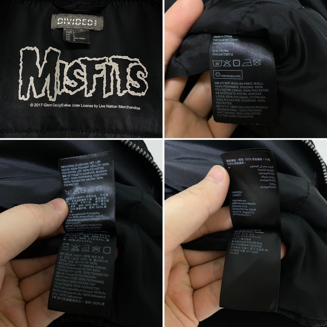 MISFITS X H&M MA-1 BOMBER JACKET 상품이미지7