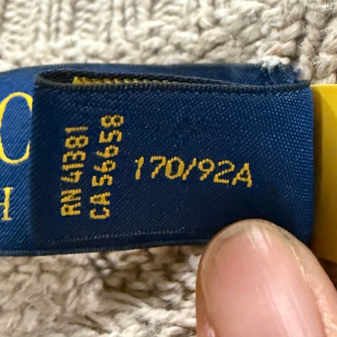 폴로 랄프로렌 브라운 베이지 꽈배기 니트 상품이미지6