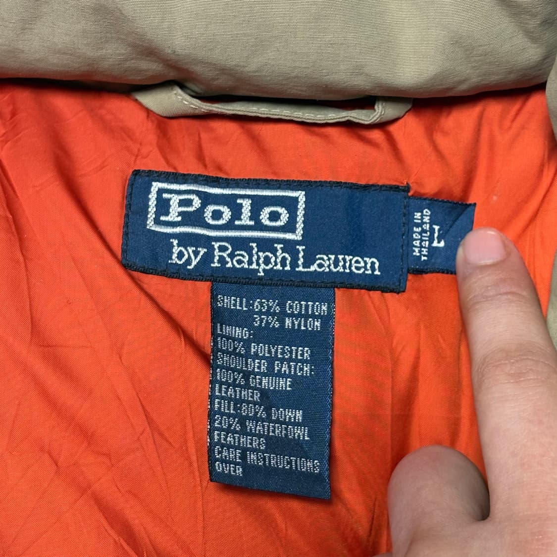 90s 폴로 랄프로렌 요크 레더 웨스턴 베스트 패딩 상품이미지2