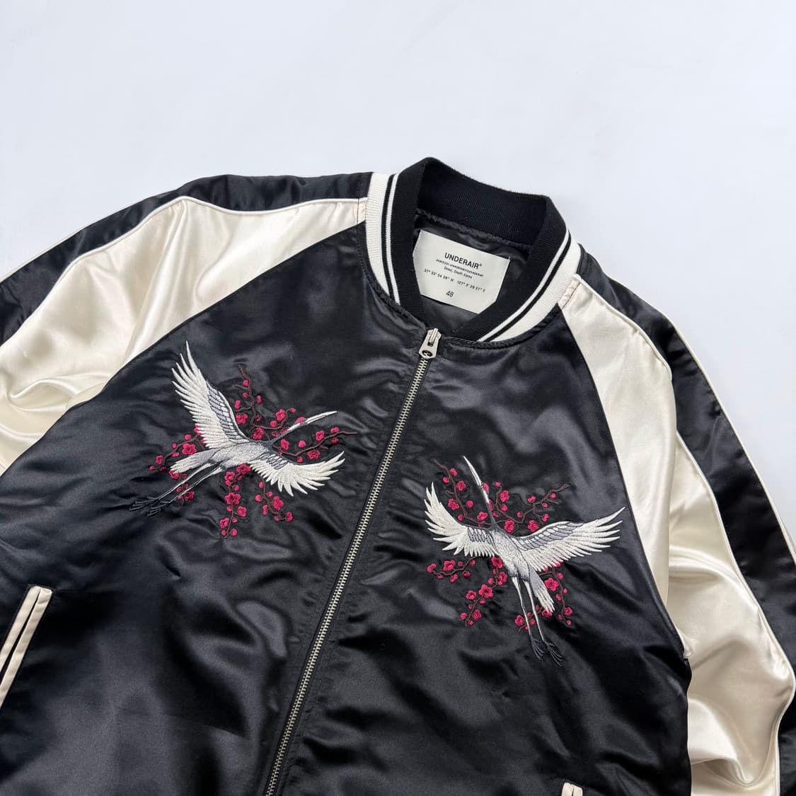 언더에어 백학 자수 스카쟌 상품이미지2