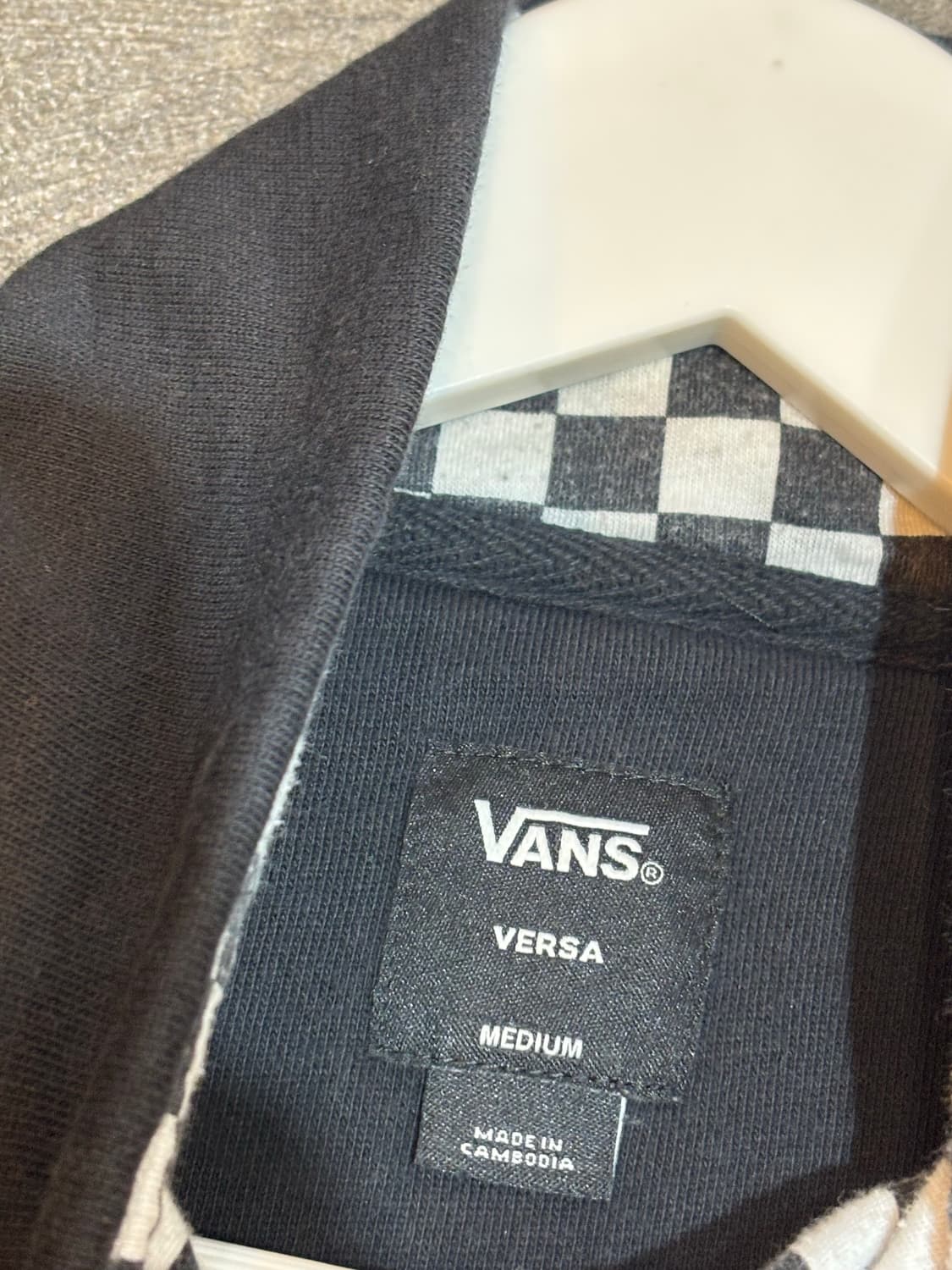 반스 블랙 하프집업 맨투맨 M 상품이미지4