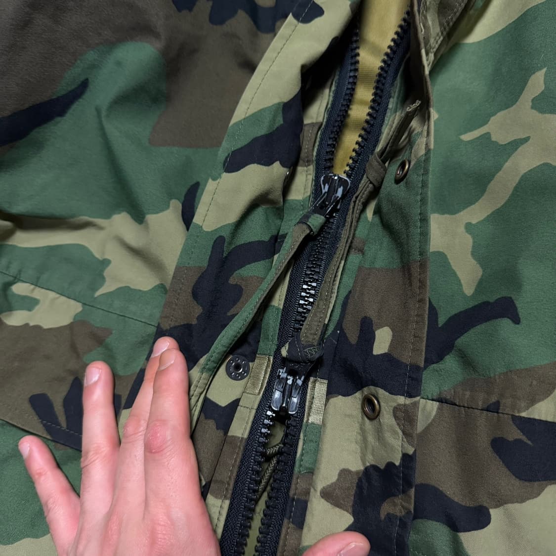 미군 우드랜드 카모 바람막이 자켓 상품이미지5