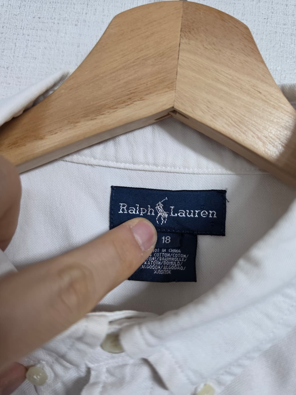 폴로 랄프로렌 화이트 옥스포드 셔츠 18 상품이미지2