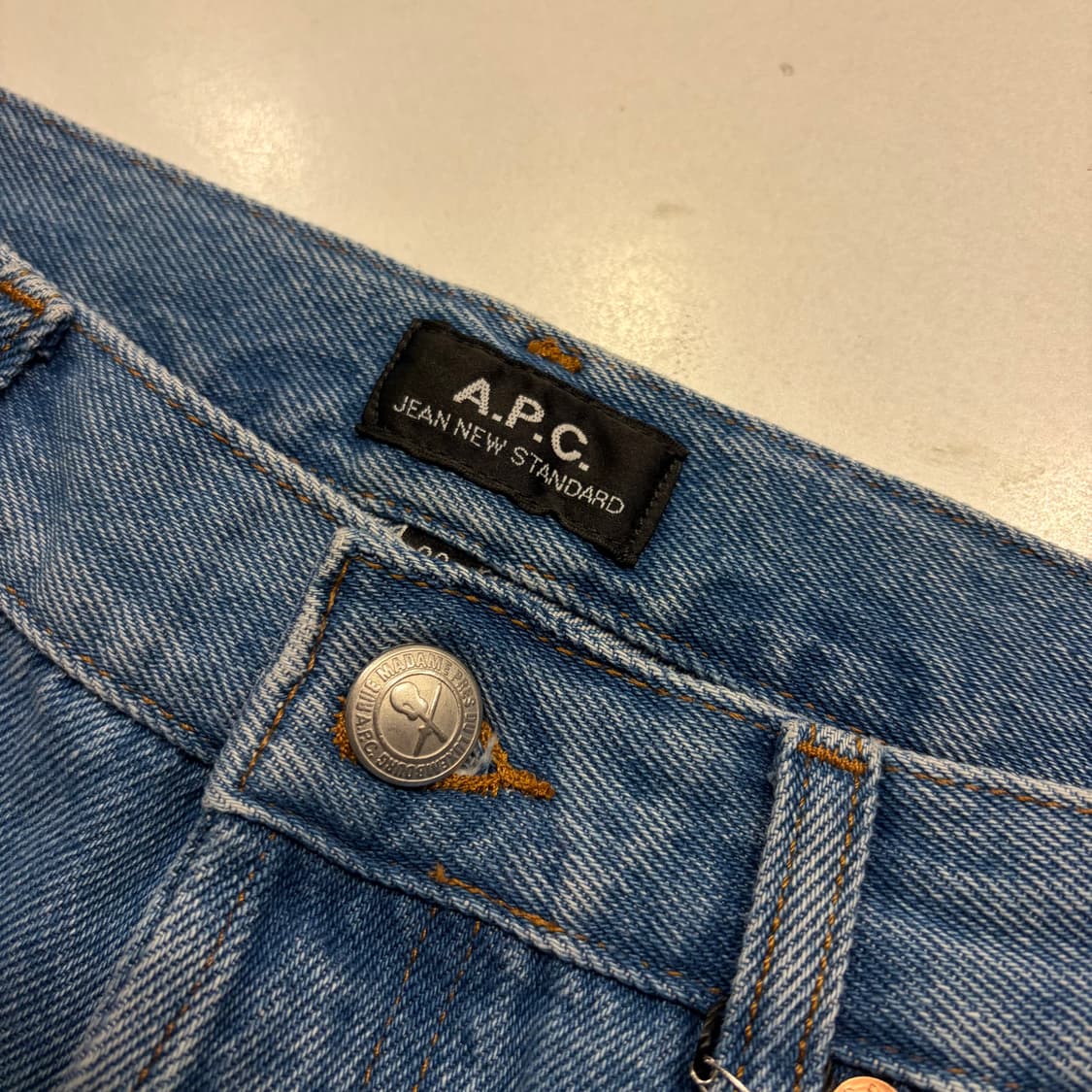 [30] A.P.C. 아페쎄 뉴스탠다드 생지 데님 팬츠 청바지 C476 상품이미지4