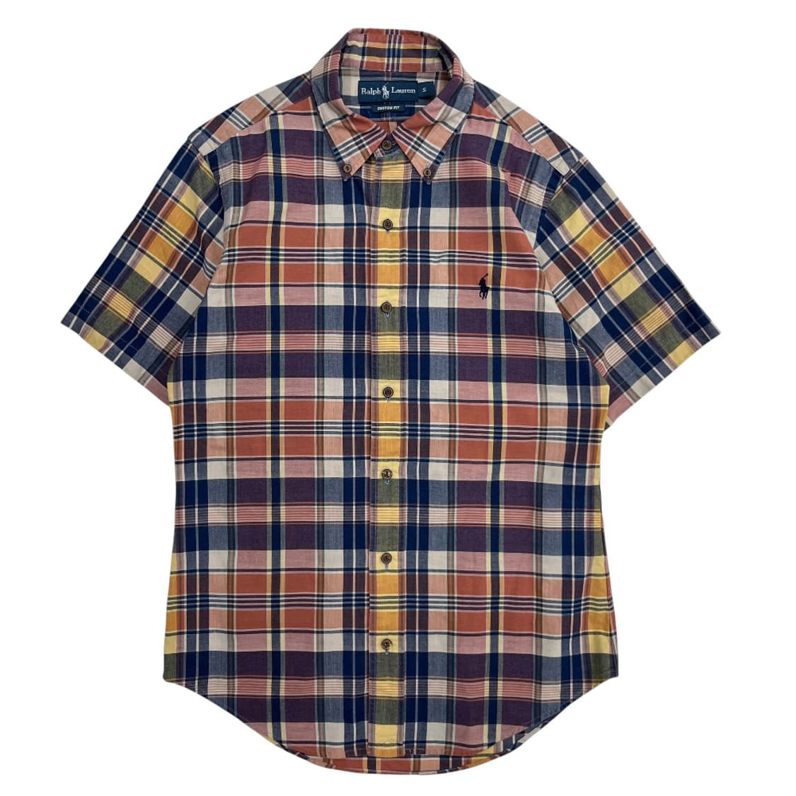 폴로 랄프로렌 네이비포니 파스텔 타탄체크 반팔 셔츠 S 상품이미지2