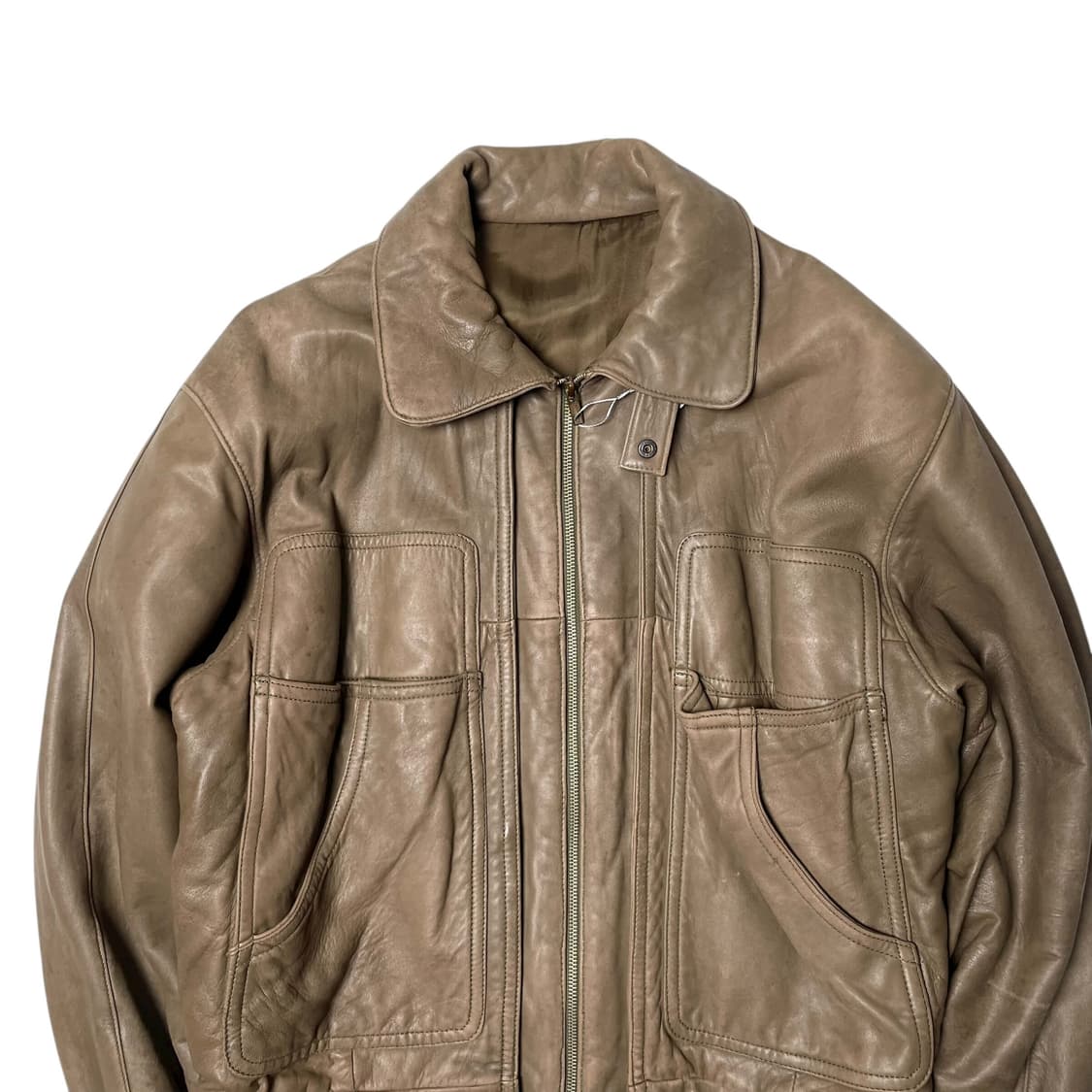 멀티포켓 레더 봄버 (italy made) 상품이미지2