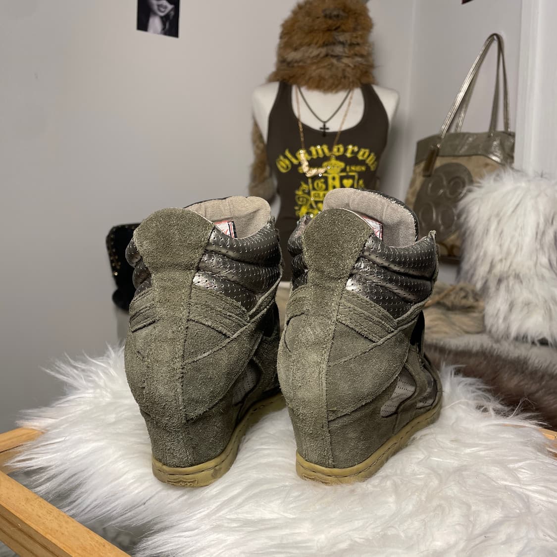 ASH 메탈릭 웨지힐 스니커즈 상품이미지4