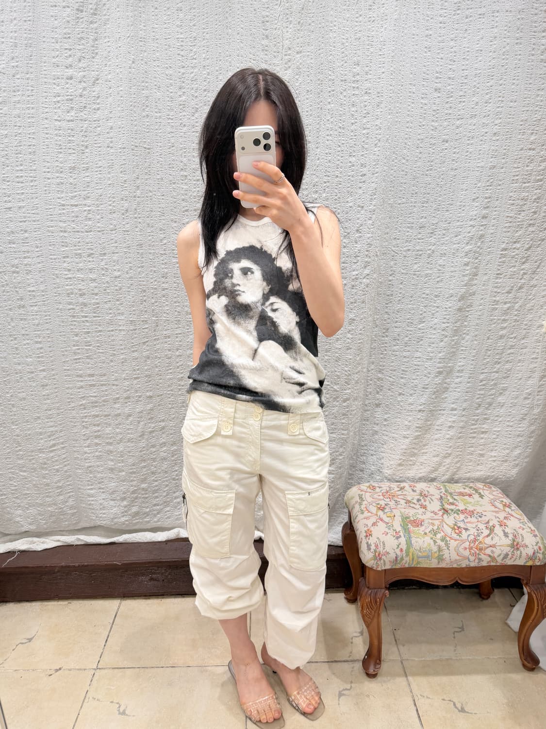 White cargo 2-way pants 상품이미지2