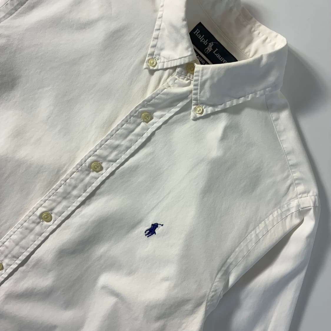 Polo  폴로 랄프로렌 자수 코튼 화이트 셔츠   상품이미지3