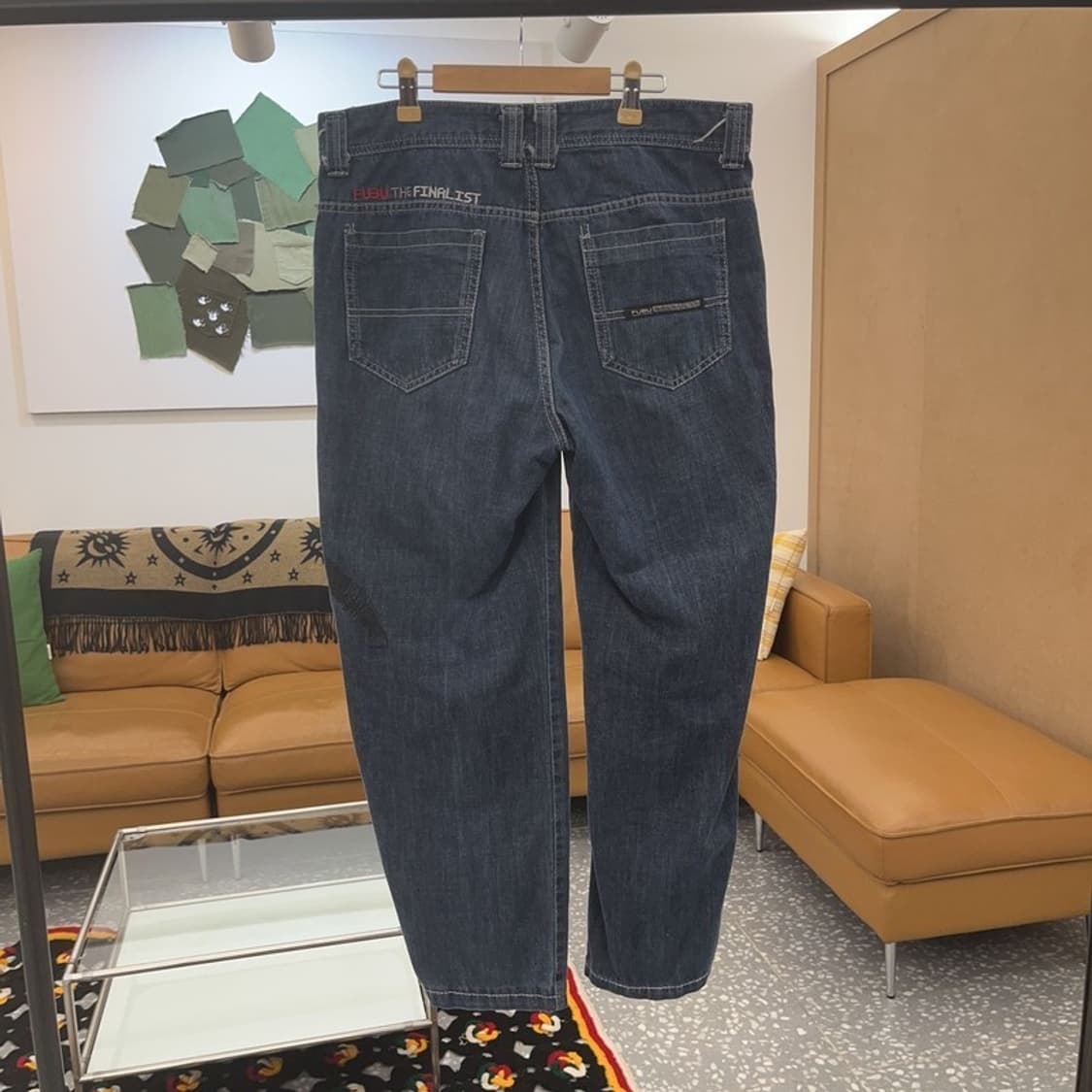푸부 일본풍 올드스쿨 프린팅 데님 팬츠 31인치 C06469 상품이미지4