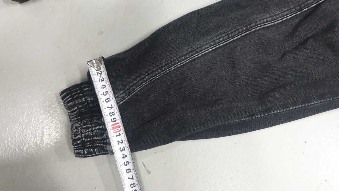 juun.j 블랙 데님 조거 팬츠 046 상품이미지6