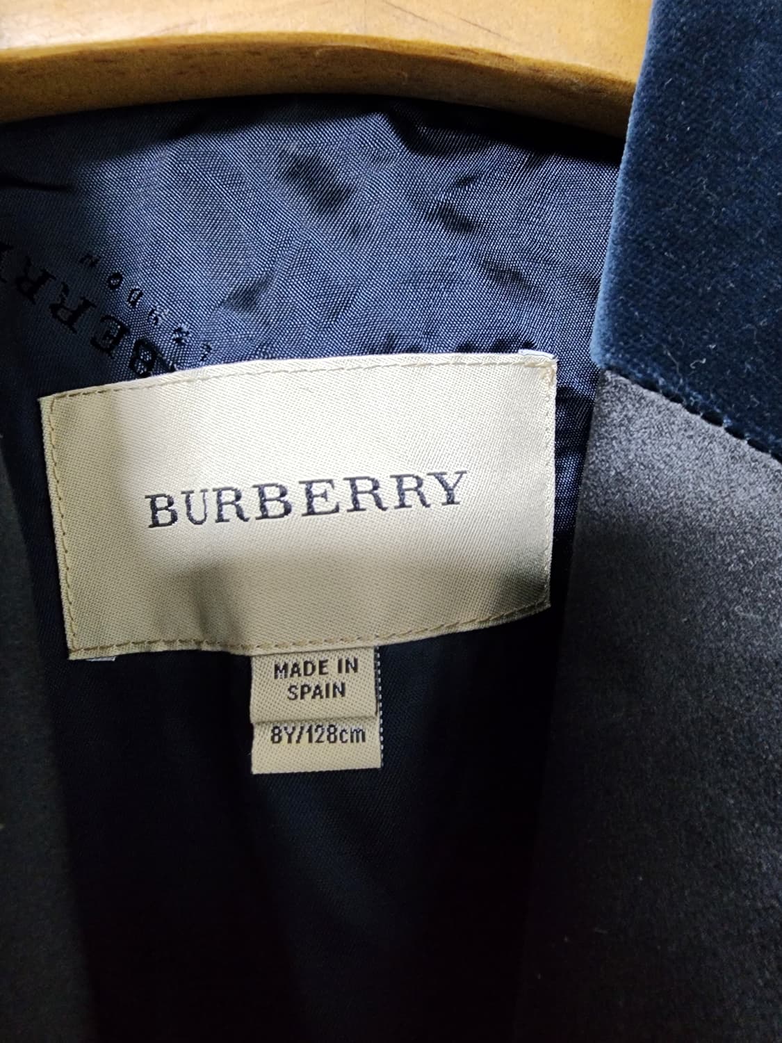 버버리 벨벳 자켓 아동용 상품이미지7