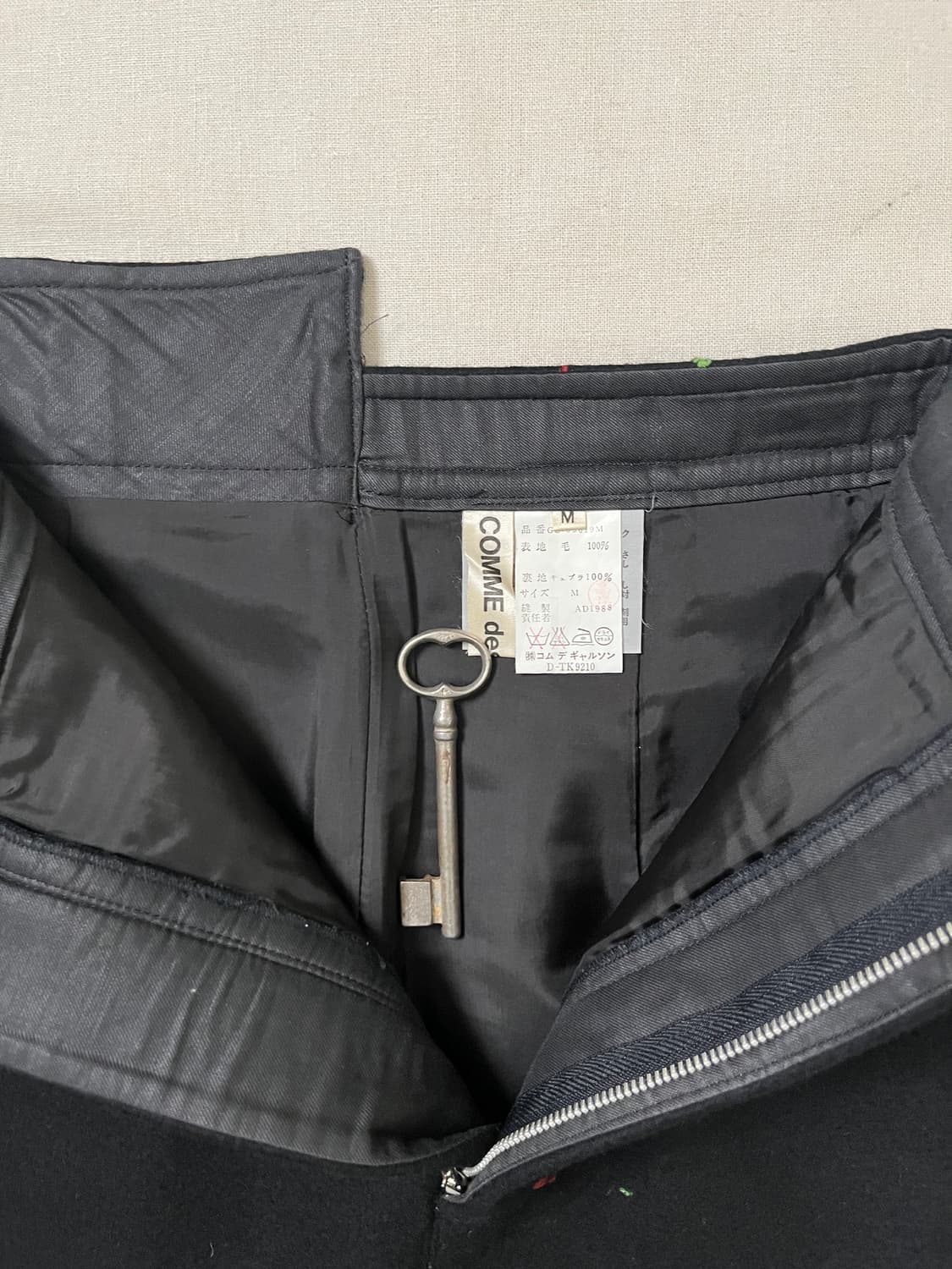 80s 꼼데가르송 네프 멜튼 울 스커트 comme des garcons 상품이미지7