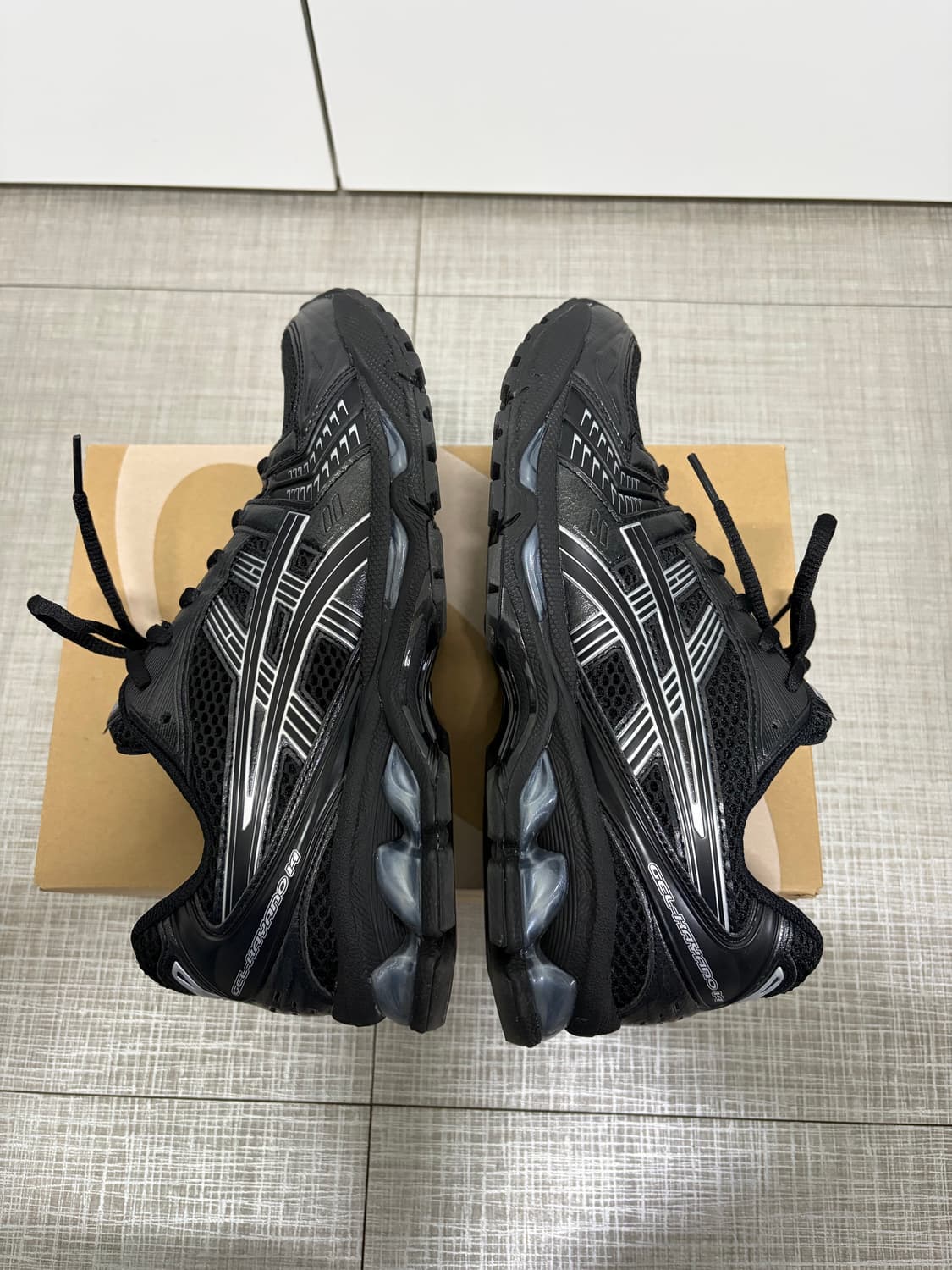 [255] 아식스 젤 카야노 14 블랙 퓨어 실버 상품이미지6