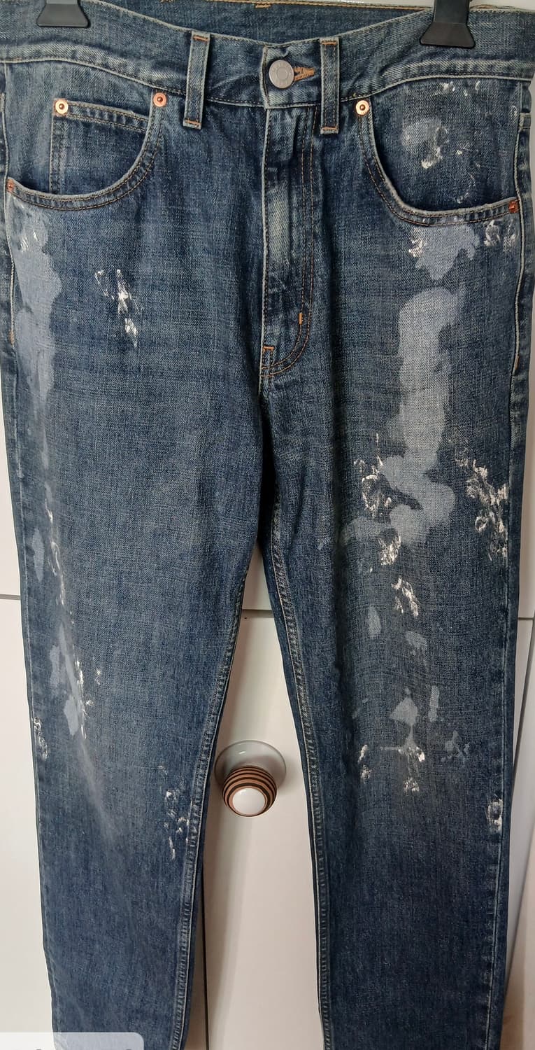 마틴로즈 22시즌 페인티드 데님팬츠 상품이미지1