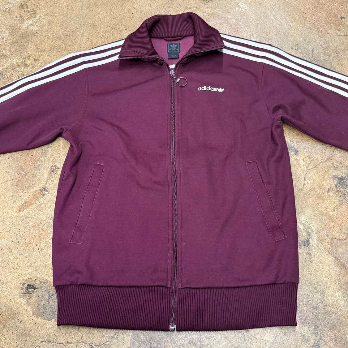 아디다스 버건디 져지 트랙탑 95 상품이미지3