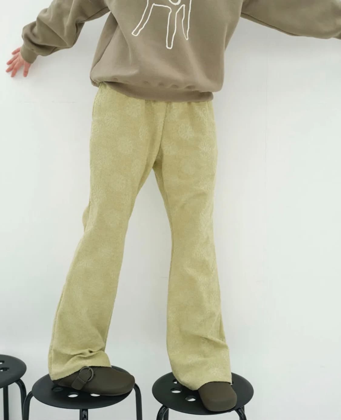 엔조블루스 테리 플라워 밴딩 팬츠 상품이미지2