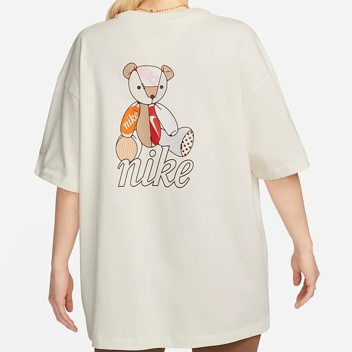 M 나이키 여성 NSW 베어 프린팅 오버핏 반팔티 상품이미지1