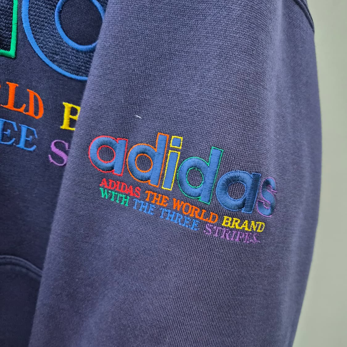 아디다스 레인보우 로고 후드집업 남성 L 상품이미지3
