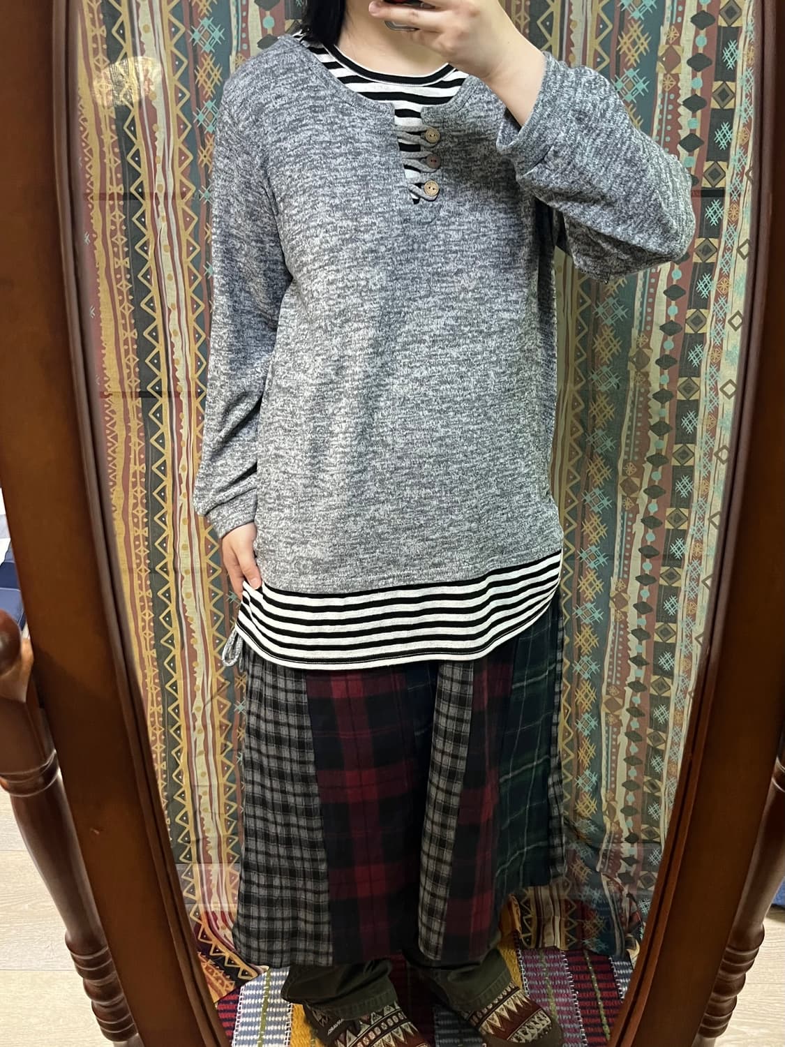 오버사이즈 데님 재킷 코디 상품이미지5