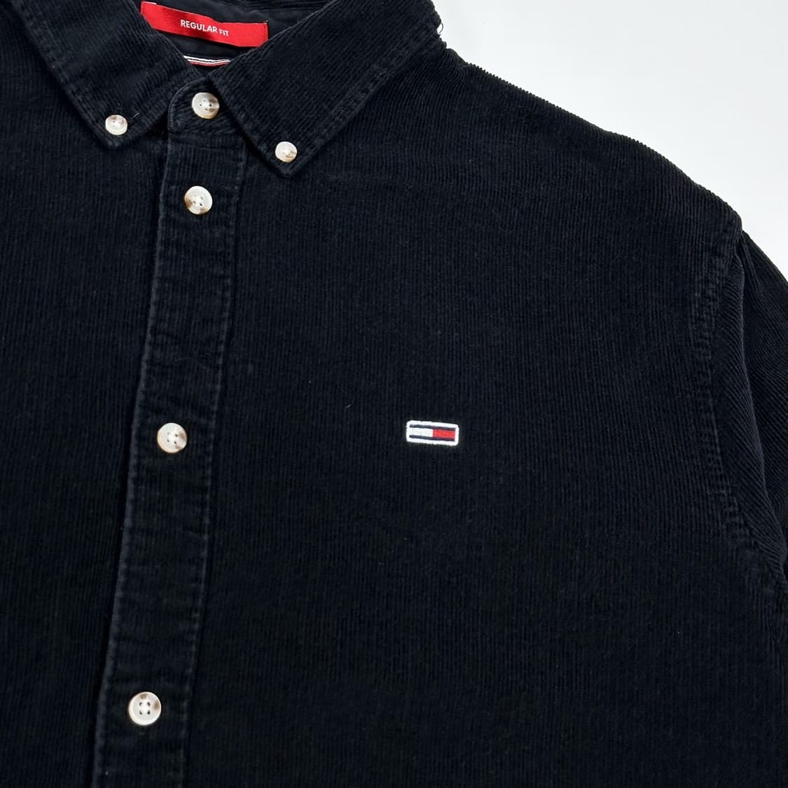 타미힐피거 플래그 코듀로이 골덴 블랙 셔츠 (XL) 상품이미지3