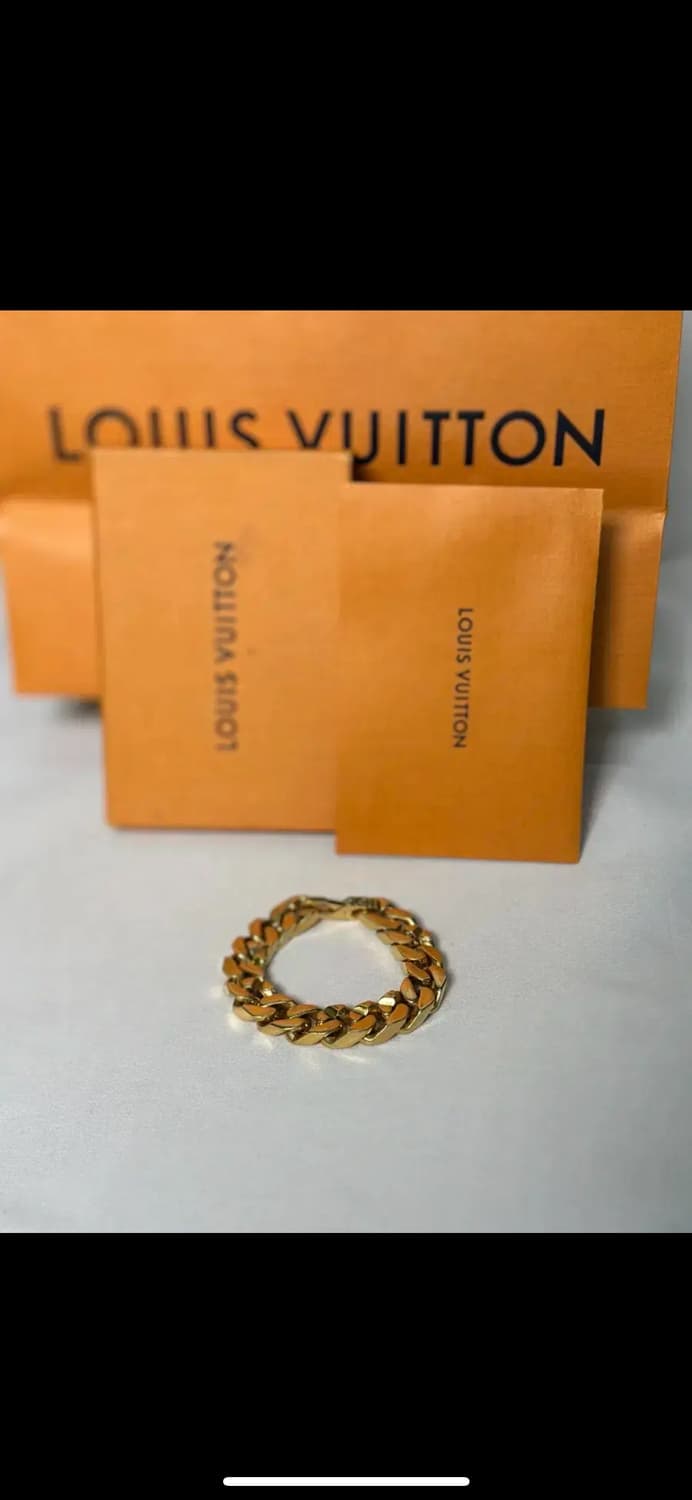 루이비통 체인링크 브레이슬릿 골드 M 상품이미지3