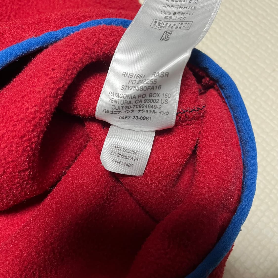 파타고니아 신칠라 네이비/레드 상품이미지5
