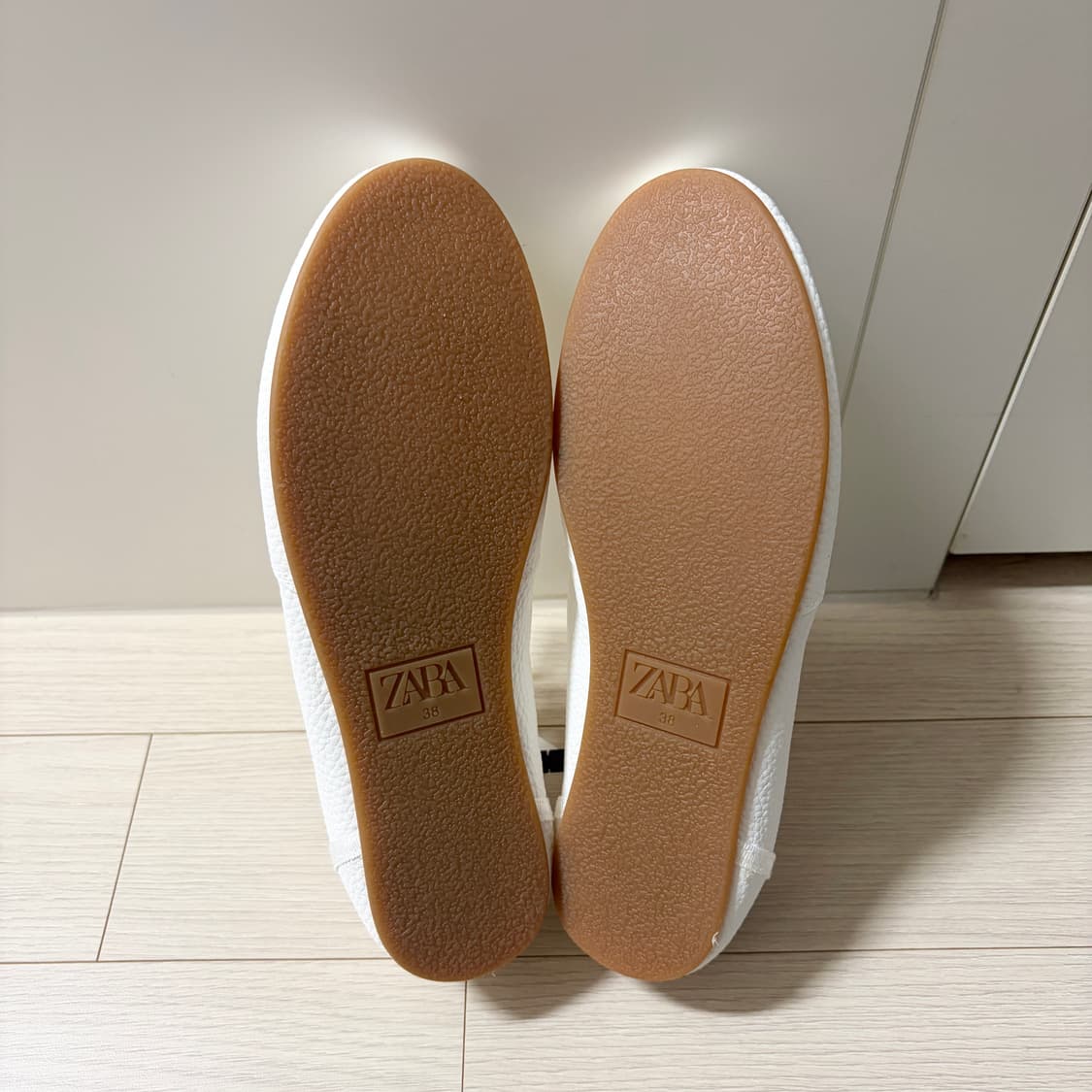 Zara 자라 레이스업 발레리나 플랫슈즈 (38) 상품이미지4