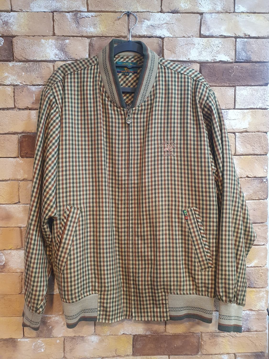 폴로클럽 체크 봄버 자켓 상품이미지1