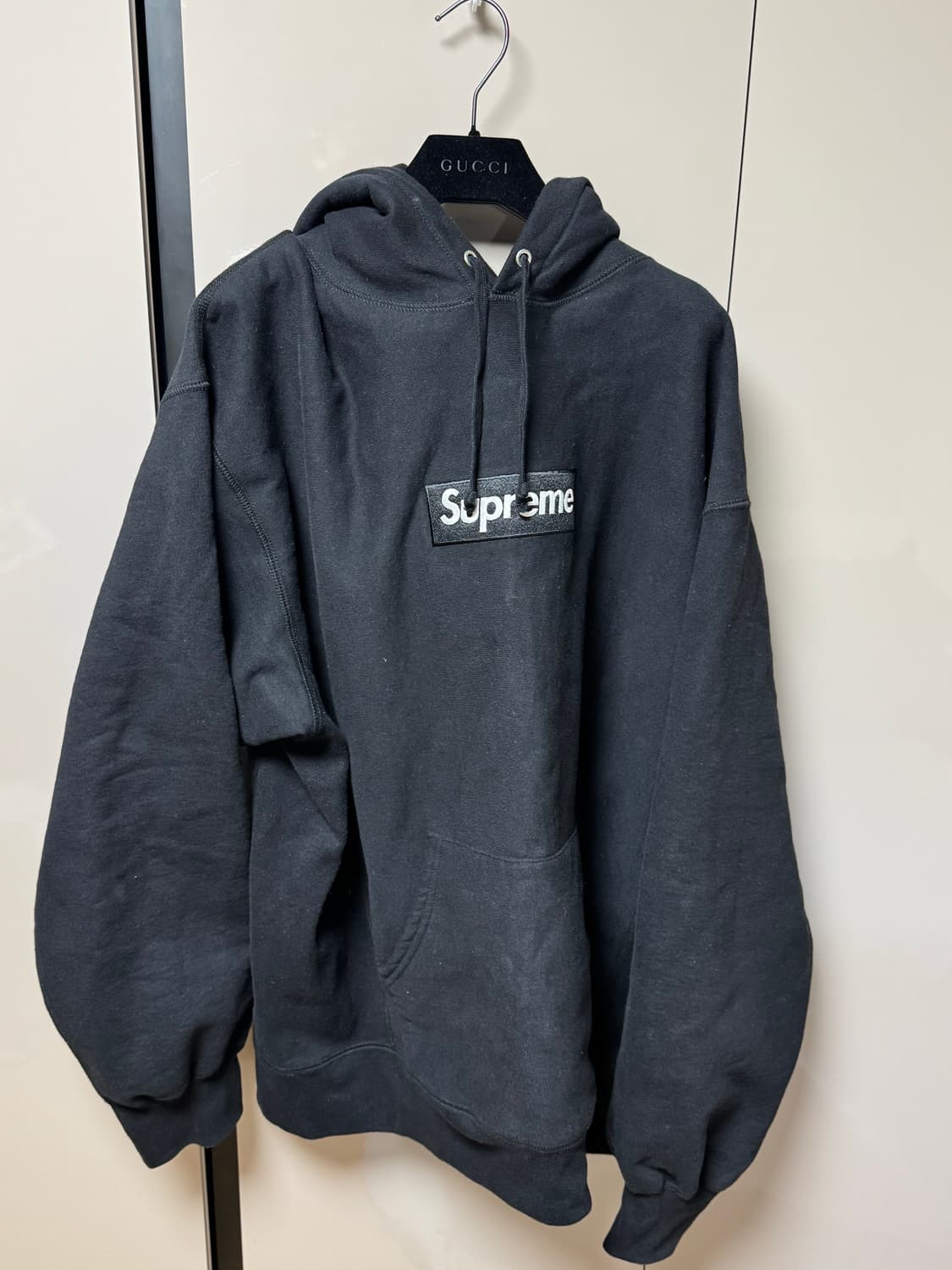 [XL] 21fw 슈프림 박스로고 후드 블랙 상품이미지1