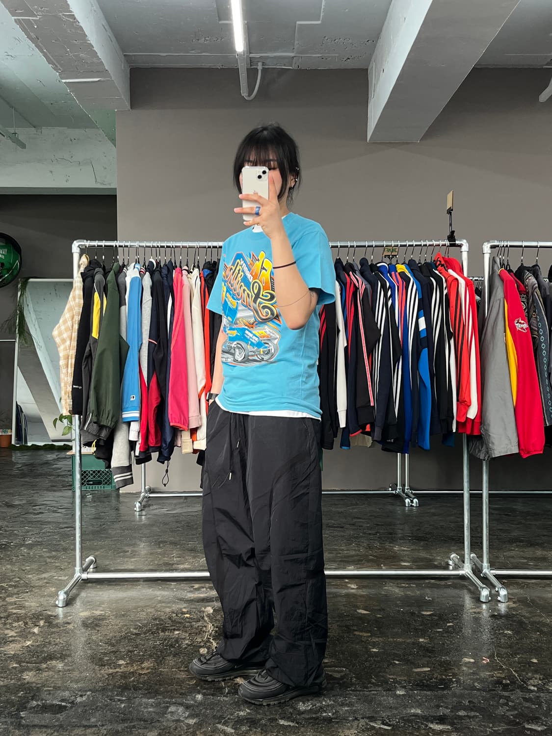 빈티지 레이싱 프린팅 반팔 티셔츠 상품이미지4