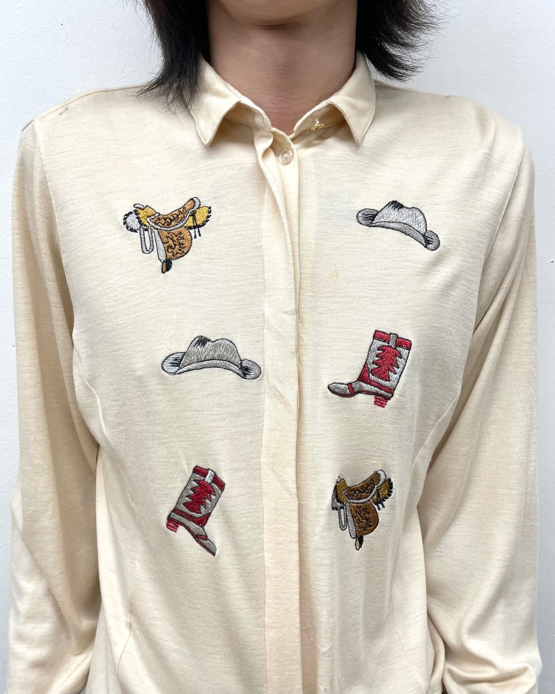 brown western wappen shirt 상품이미지4