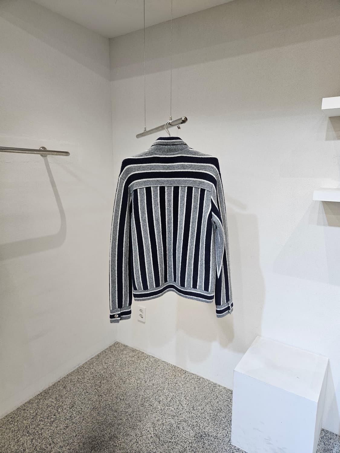 시스템옴므 울 니트 카라 집업 자켓 상품이미지2