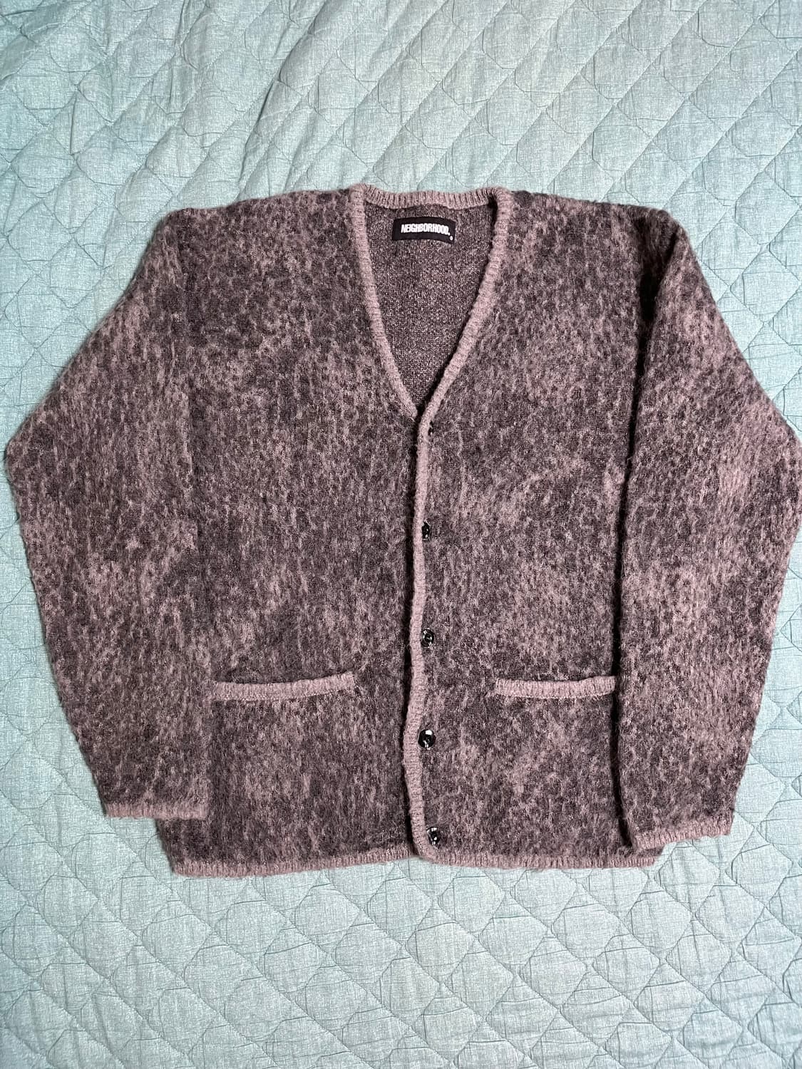 네이버후드 레오파드 모헤어 가디건 M size 상품이미지1