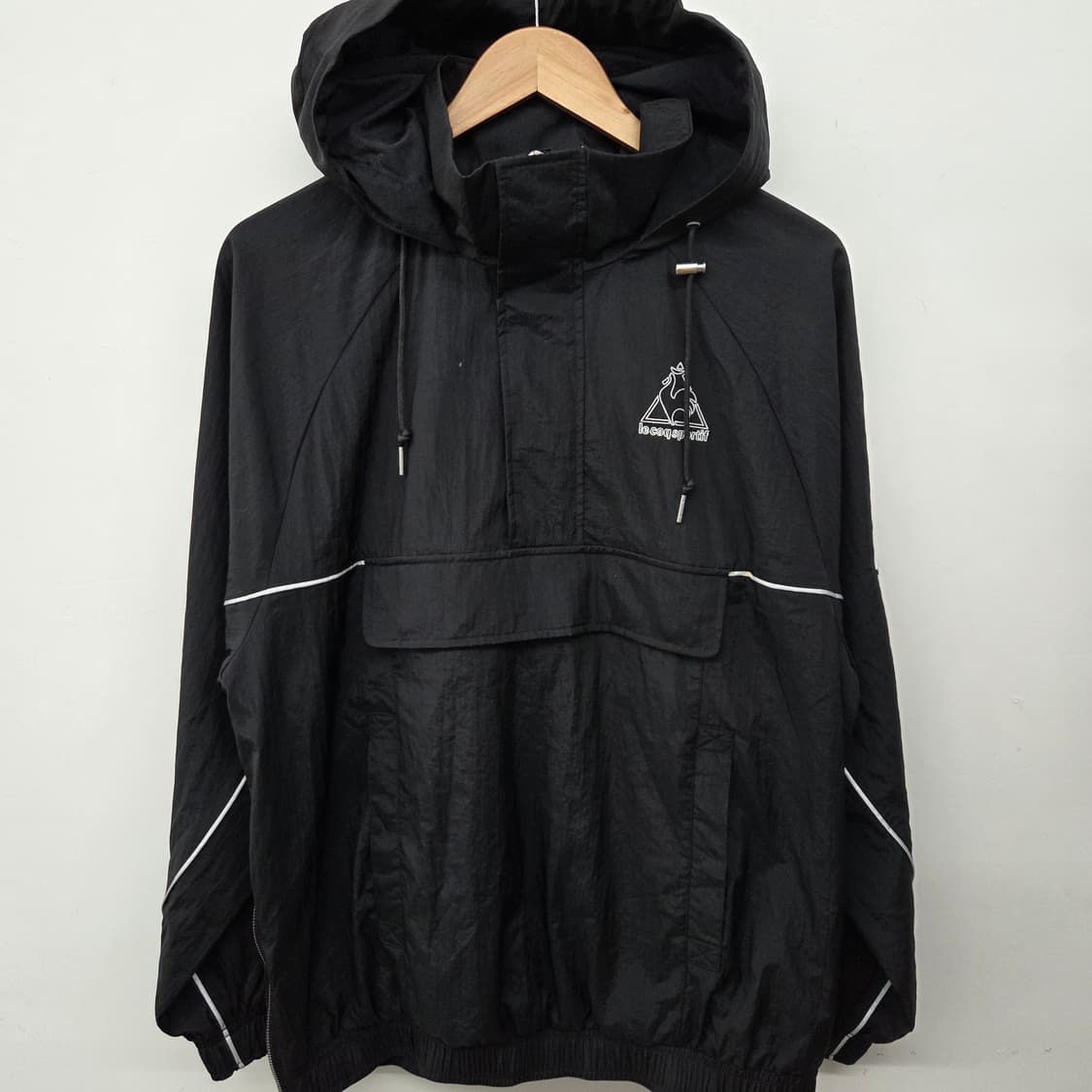 르꼬끄 블랙 후드 바람막이 점퍼 남m 상품이미지2