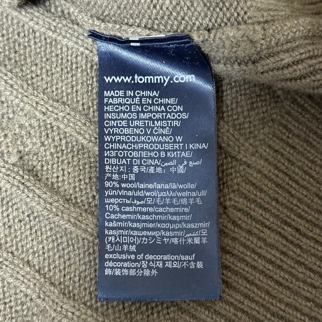 타미힐피거 꽈배기 니트 울캐시미어 상품이미지6