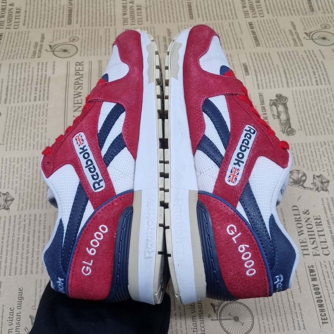 리복 GL6000 레드 스웨이드 운동화255 상품이미지5