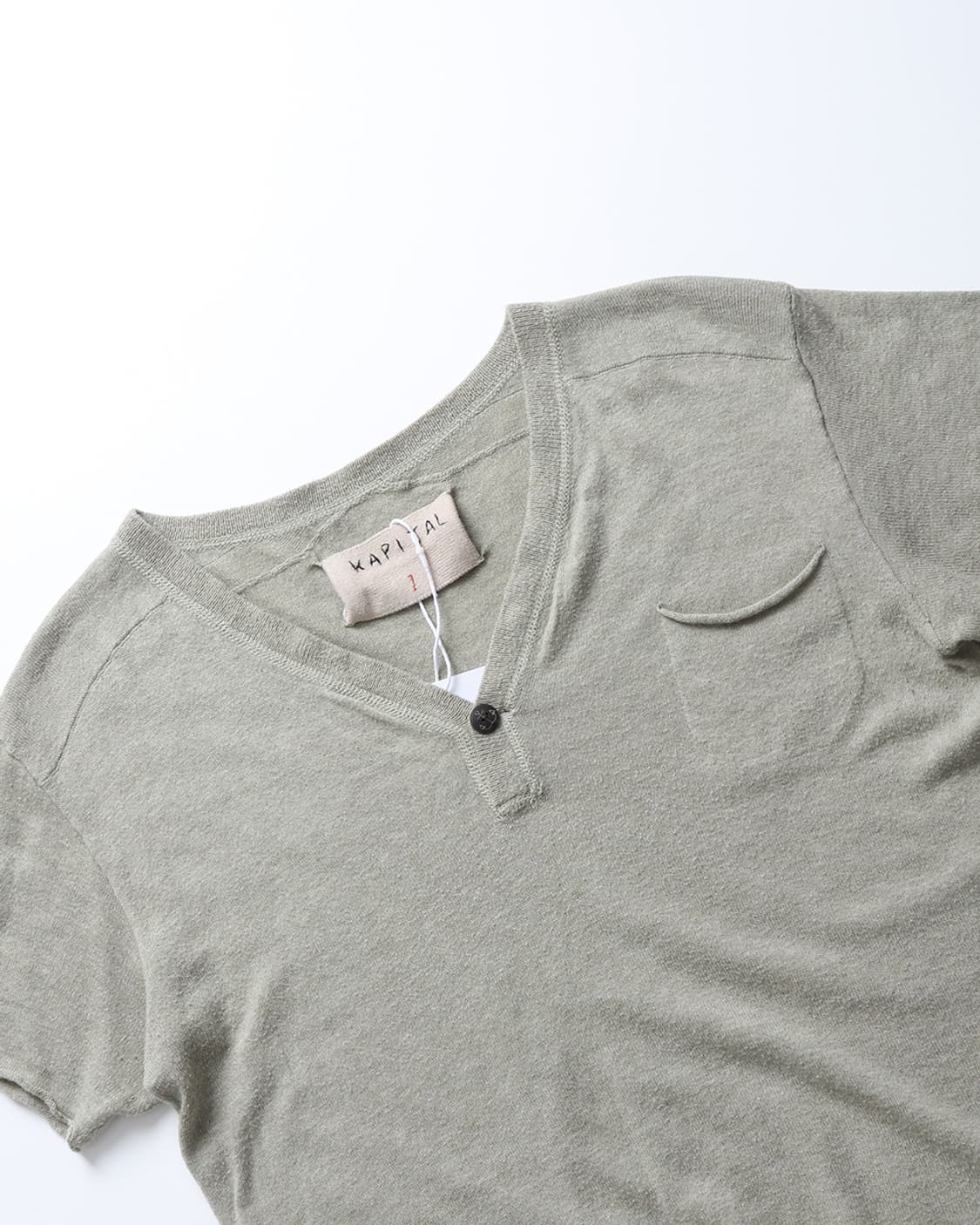 KAPITAL V-neck S/S T-shirt 상품이미지3