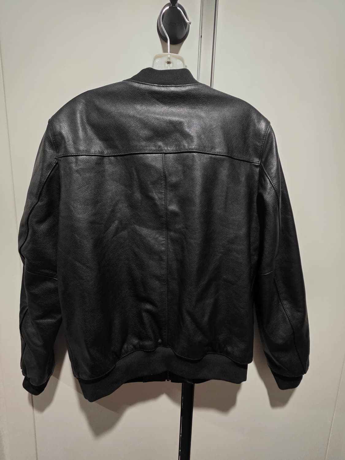 블랙 소가죽 봄버 자켓 상품이미지2