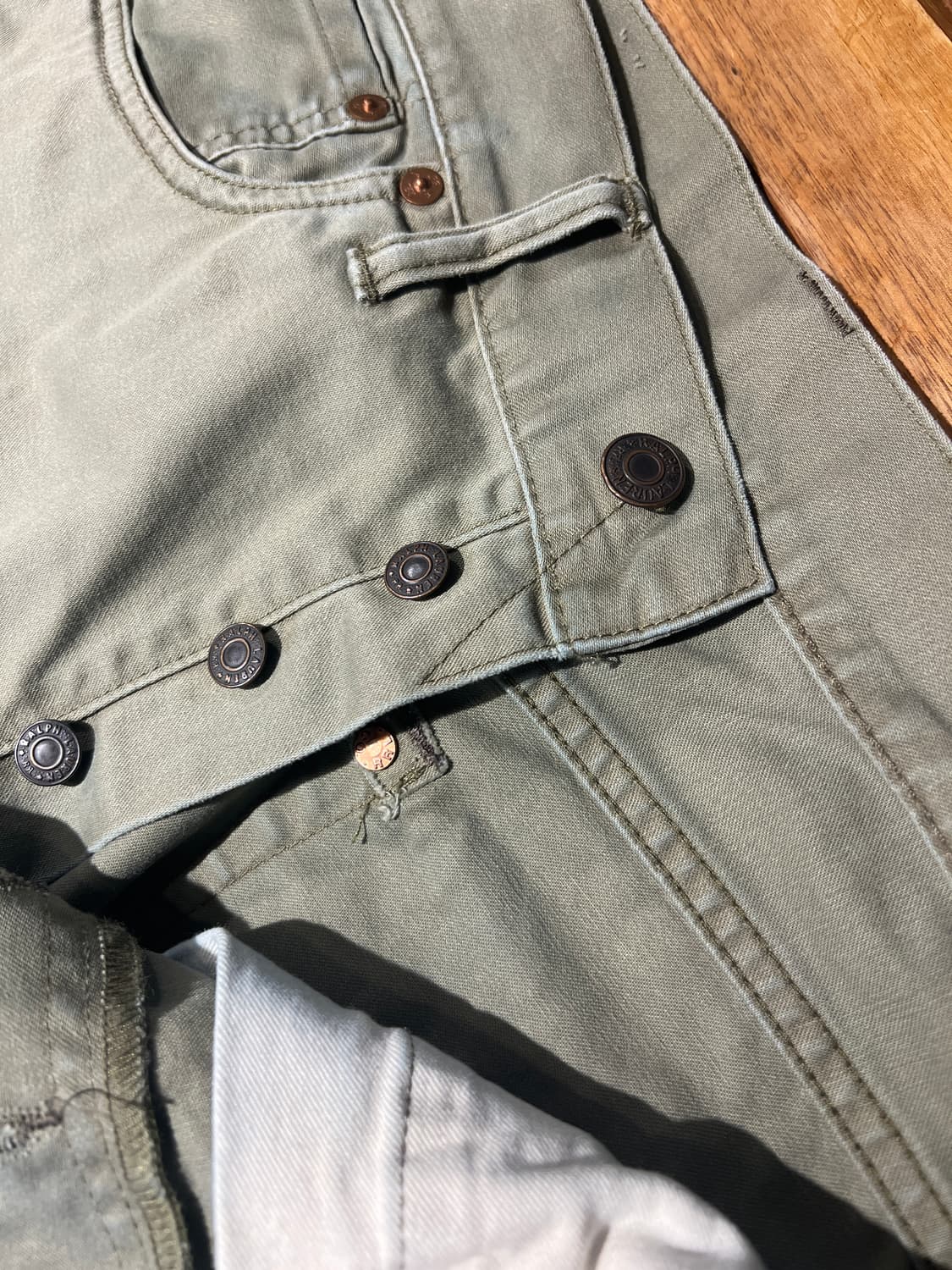RRL 슬림핏 워싱 카키 치노 상품이미지5