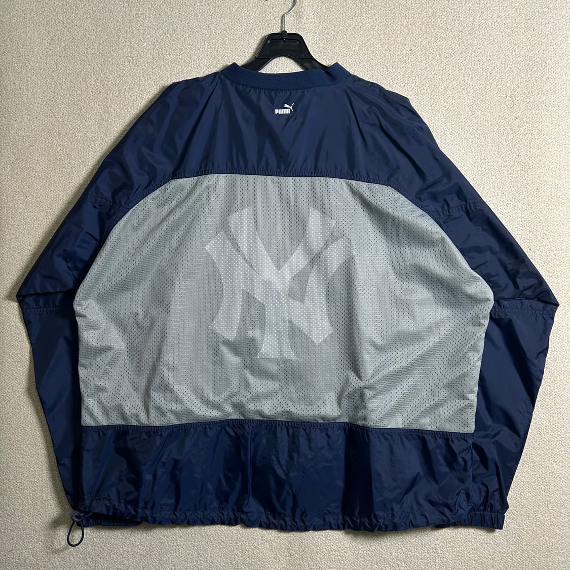 (XL) 90s 퓨마MLB 뉴욕양키스 빅로고 바람막이 자켓 상품이미지7