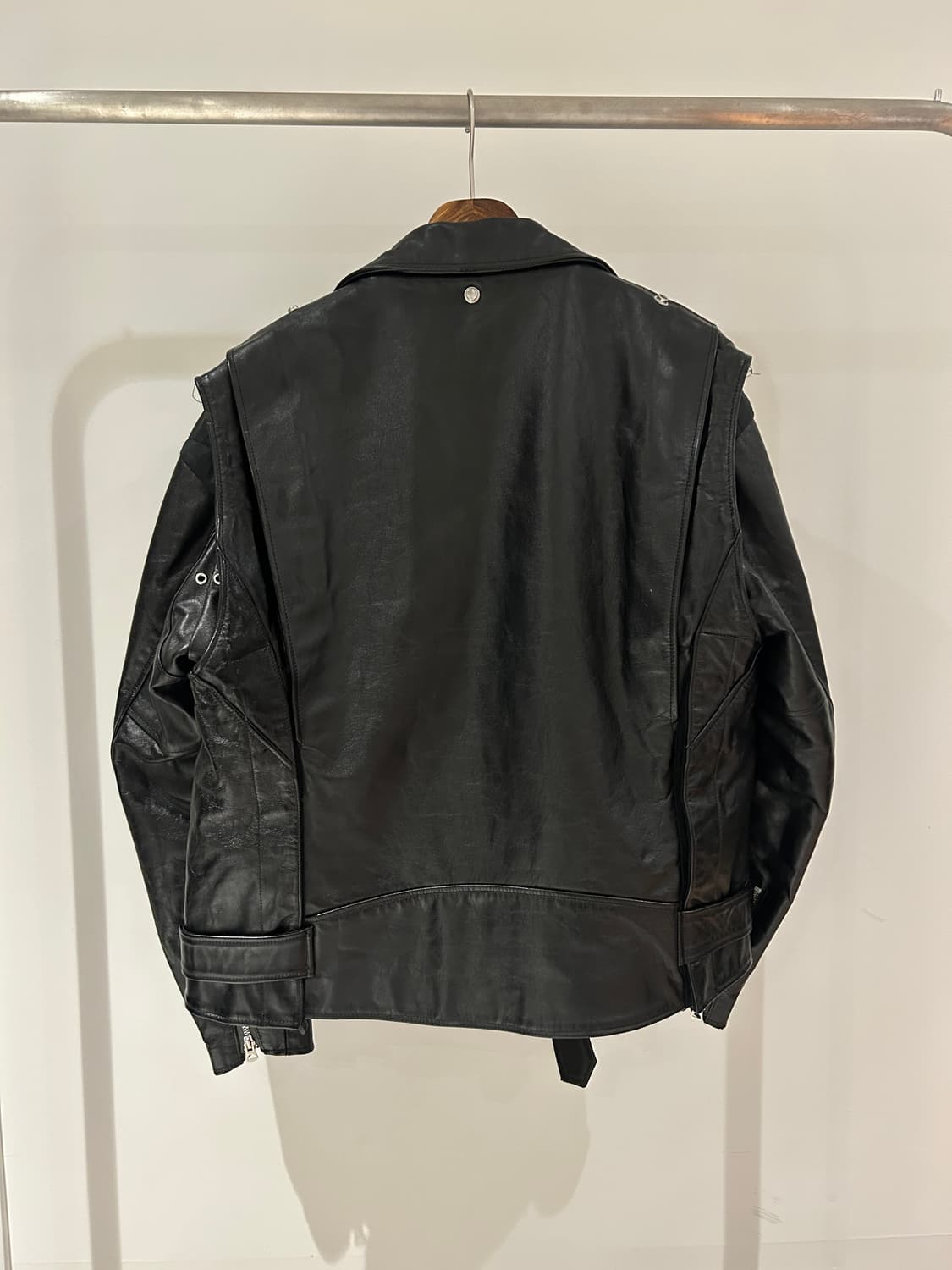 Sacai x Schott Perfecto Leather Jacket 상품이미지7